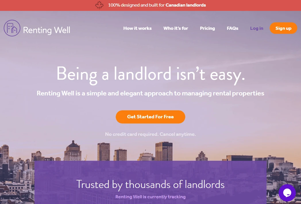 Screenshot of rentingwell.com